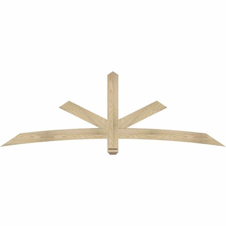 Ekena Millwork Alberta Rough Sawn Timber Gable Bracket, Douglas Fir, 84"W x 28"H x 2"D x 4"F, 8/12 Pitch GBW084X28X0204ALB00RDF